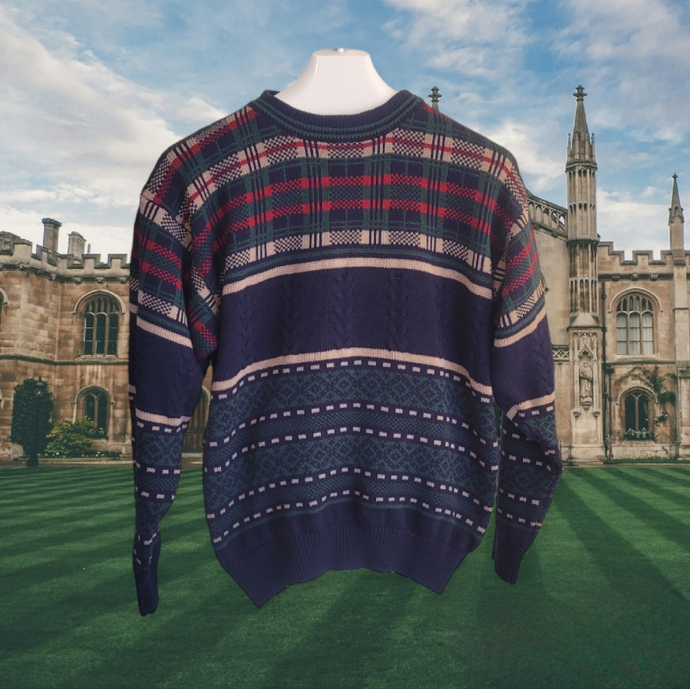Preppy 90s Crewneck Sweater